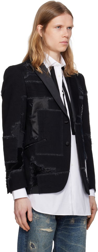 Яке Junya Watanabe Junya Watanabe Patchwork Blazer Черно | WO-J033-051, 1
