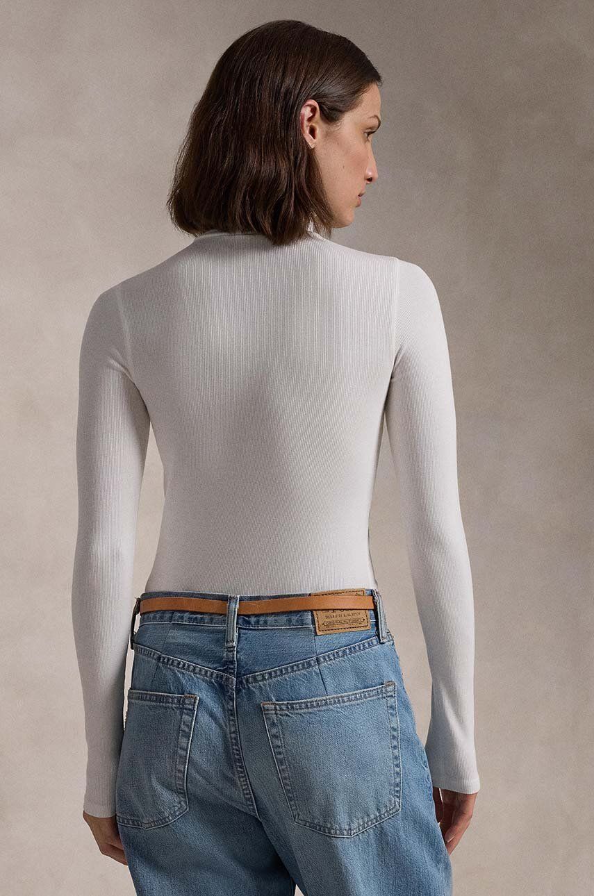 Тениска Polo by Ralph Lauren Turtleneck Long Sleeve T-shirt Бяло | 211814422001, 1
