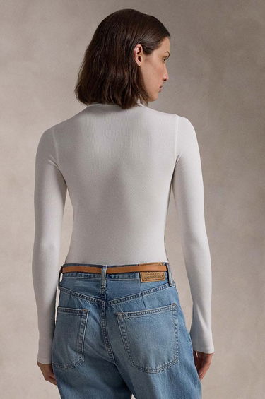 Тениска Polo by Ralph Lauren Turtleneck Long Sleeve T-shirt Бяло | 211814422001, 1