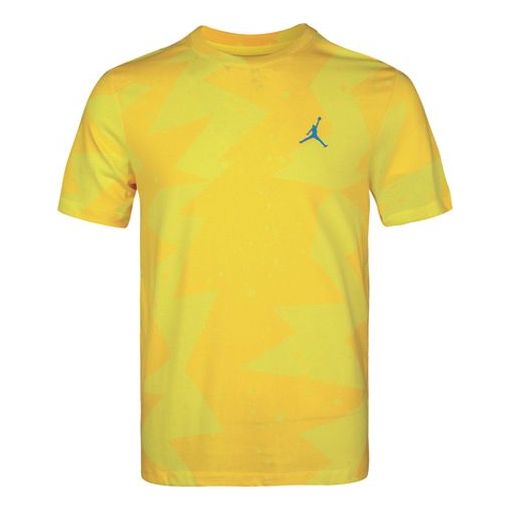 Тениска Jordan Jordan Poolside Splash Ink Print T-Shirt Жълто | CJ6216-728