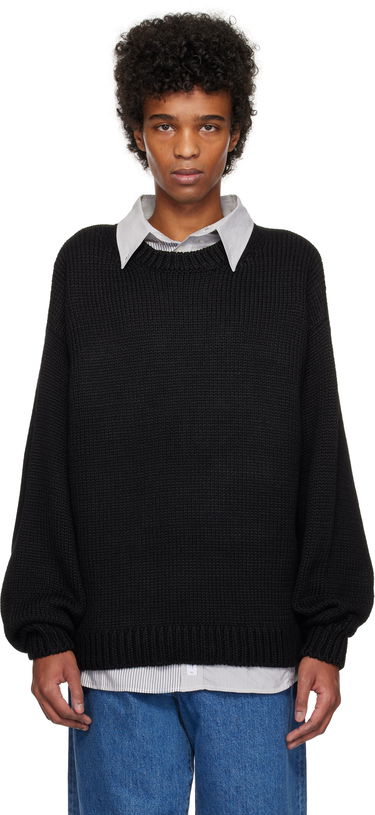 Пуловер WTAPS WTAPS Ingredient Sweater Черно | 242MADT-KNM05, 0