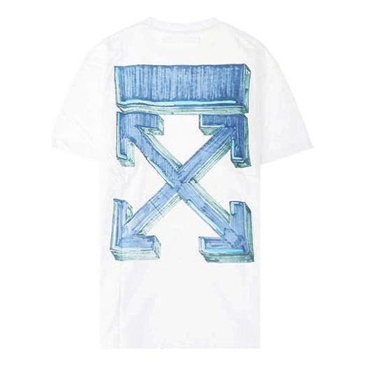 Тениска Off-White Loose Fit T-Shirt With Back Print Бяло | OMAA038E20JER0020145, 0