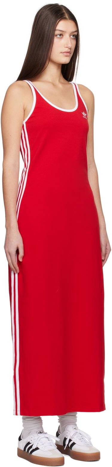 Pокля adidas Performance 3-Stripes Tank Maxi Dress Червено | JD4620, 1