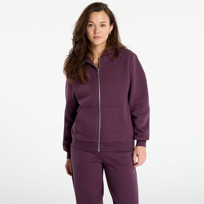 Суитчър Urban Classics Sweatshirt Fluffy Zip Hoody L Лилаво | TB7286-18329