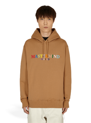 Суитчър Mastermind WORLD Logo Hoodie Кафяво | MW21S07-SW029-010 003