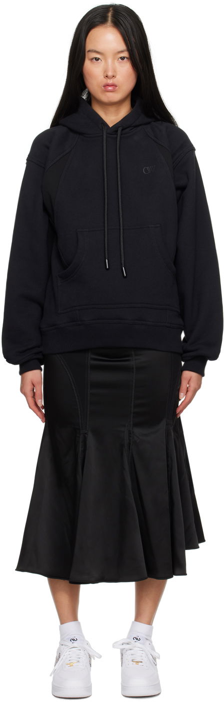 Pокля Off-White Black Hooded Maxi Dress Черно | OWDB491F23FAB0011010, 0