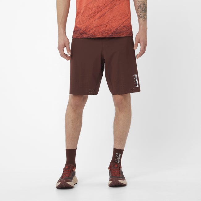 Къси панталони Salomon Salomon S/Lab Ultra 2-in-1 Shorts Кафяво | LC2448500, 0