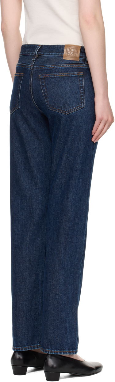 Дънки TOTEME TOTEME Low Straight Jeans Синьо | 252-WRB0270-FB0045, 2