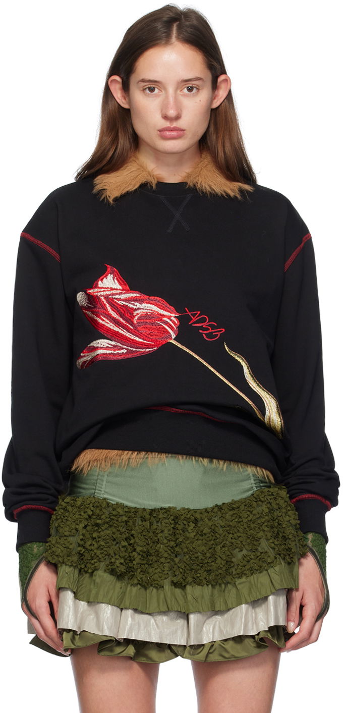 Суитчър Andersson Bell Essential Fiore Sweatshirt Черно | atb1147u, 0