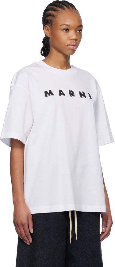 Тениска Marni Marni Scribbled Logo T-Shirt Синьо | THJET49P13 USCX42, 4