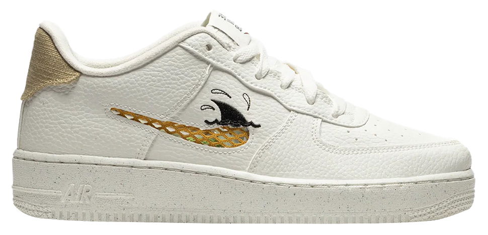 Кецове и обувки Nike Air Force 1 Low '07 LV8 Next Nature "Sun Club - White Shark's Fin" GS Бяло | DQ7690-100, 0