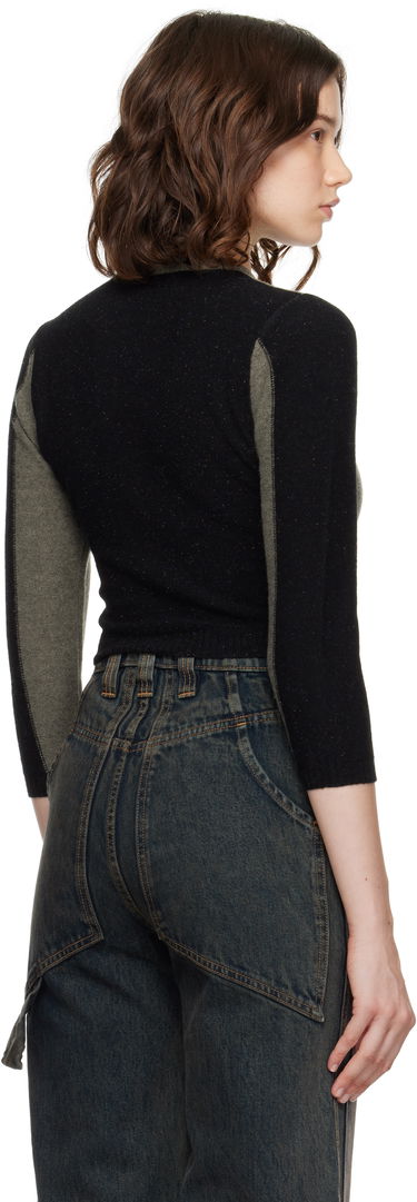 Пуловер Eckhaus Latta Eckhaus Latta Racer Cardigan Сиво | 8261-EL-PF25-R -, 2
