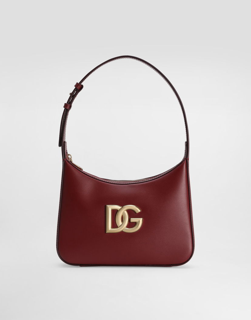 Чанта през рамо Dolce & Gabbana Dolce & Gabbana 3.5 Leather Shoulder Bag Бургунди | BB7598AW57680346