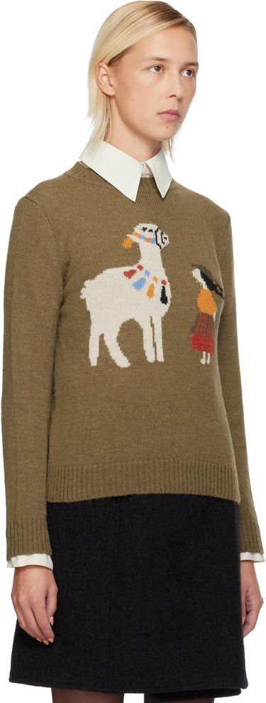 Пуловер Max Mara Weekend Nitra Knit Graphic Sweater Зелено | 2525366292600, 1