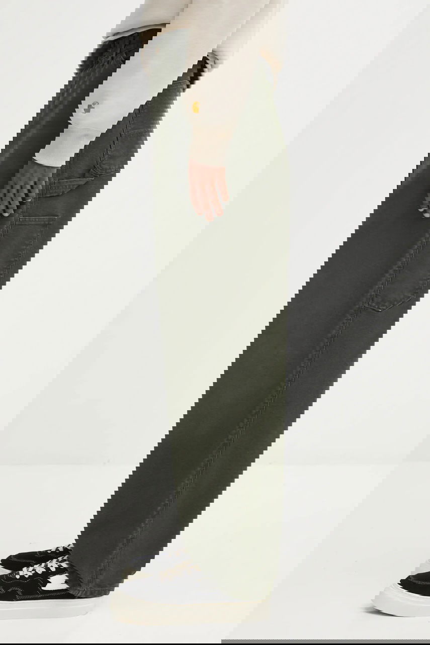 Панталони Carhartt WIP Single Knee Wide-Leg Workwear Pants Зелено | I034798.494O, 1