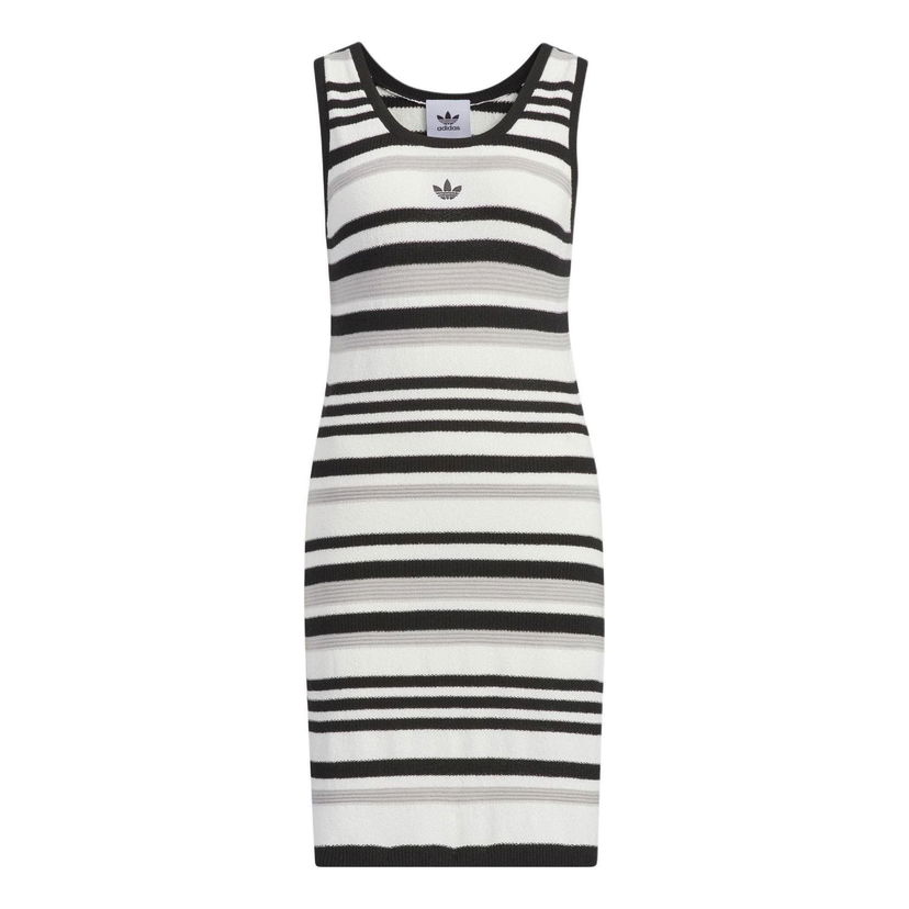 Pокля adidas Originals Knitted Striped Dress Многоцветен | JI7046