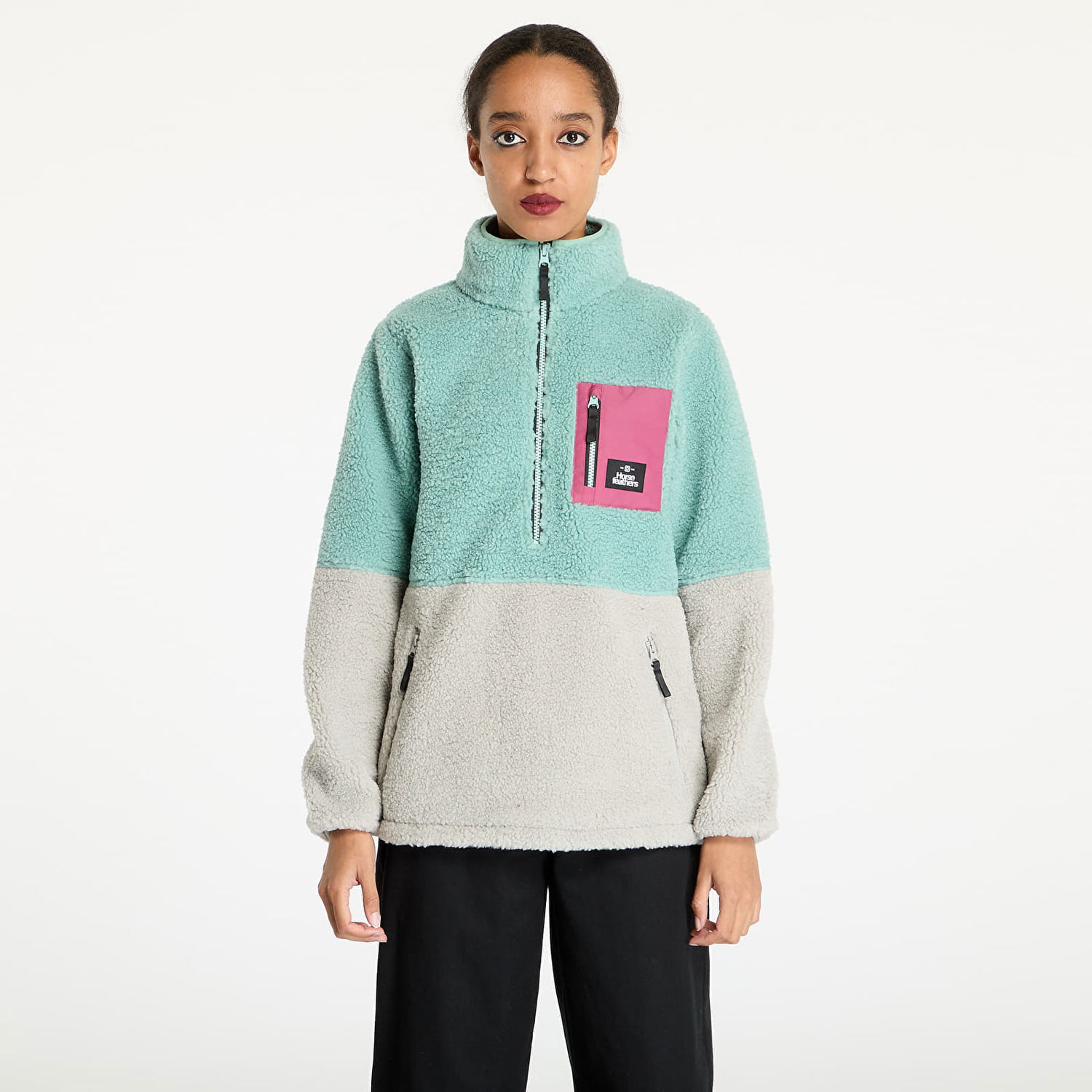 Суитчър Horsefeathers Elvira Sweatshirt Blue Haze S Зелено | TW033E, 0