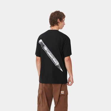Тениска Carhartt WIP Pencil Graphic Print Relaxed Fit T-Shirt Черно | I033960_9, 1