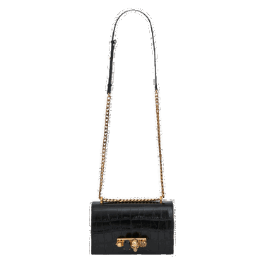 Дамска чанта Alexander McQueen Alexander McQueen Jewelled Satchel Черно | 5541281HB0T1001, 0