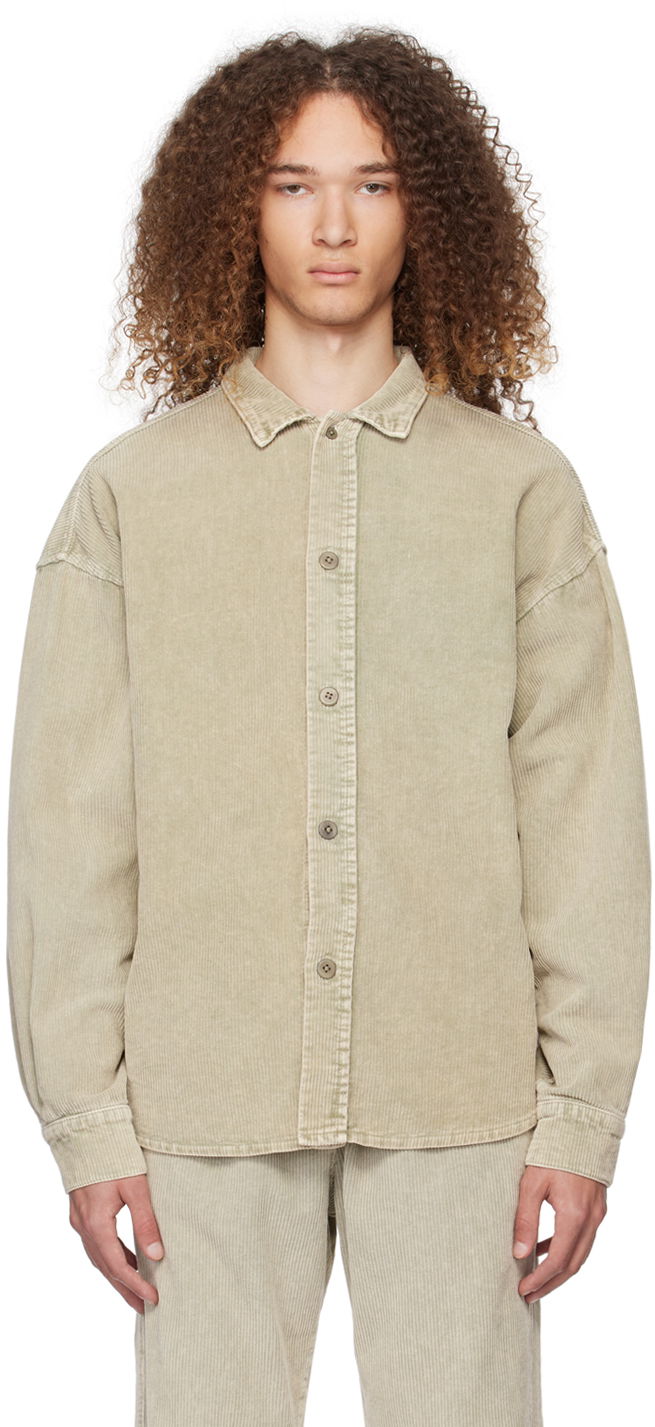 Риза LES TIEN Oversized Shirt "Khaki" Бежово | WC-1082-MW, 0