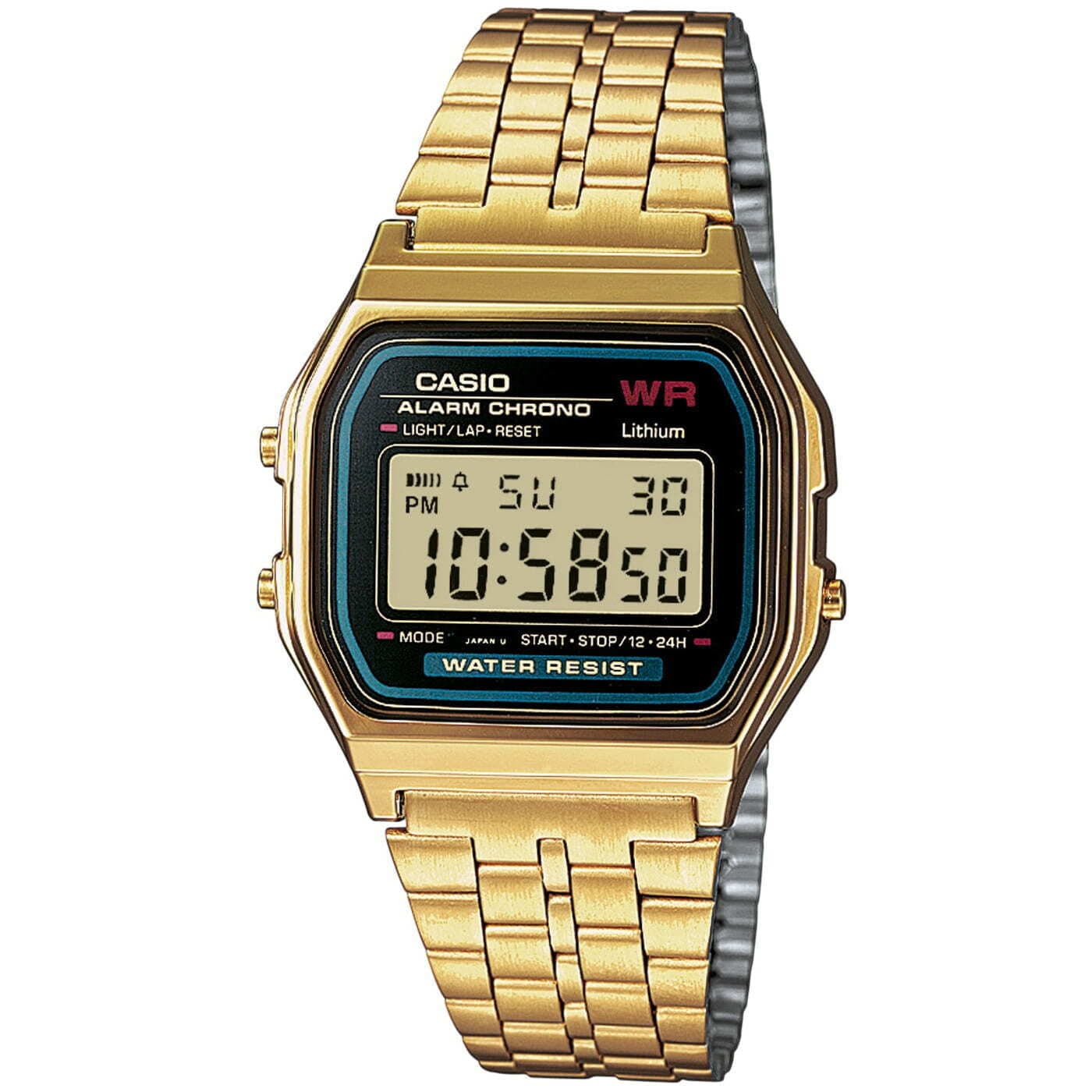 Часовник CASIO Digital Alarm Chrono Water Resistant Watch Металик | CAS000202, 0