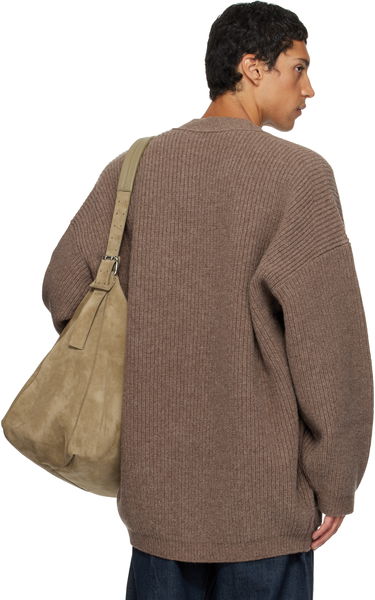 Пуловер LEMAIRE Lemaire Cardicoat Knit Cardigan Кафяво | CO1139 LK107, 2