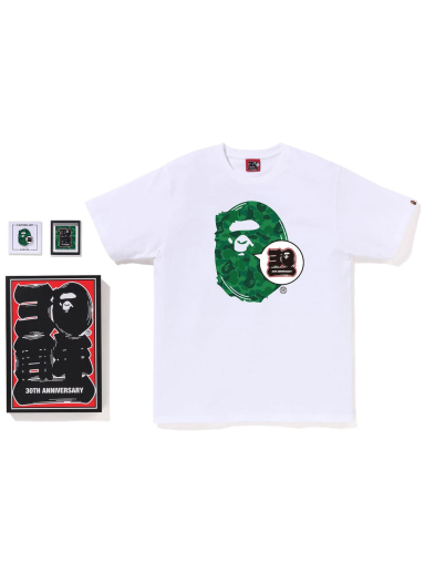 Тениска BAPE Store Shibuya 30th Anniversary Ape Head Tee Set Бяло | 1J22-110-017