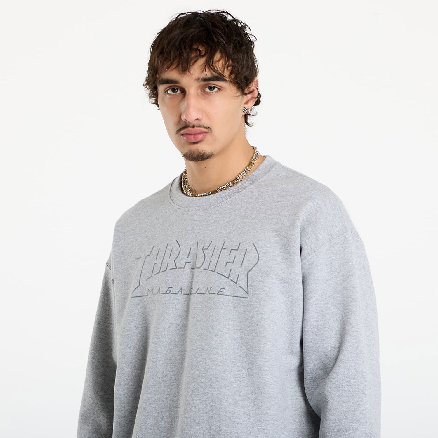Суитчър Thrasher Thrasher Shadow Mag Logo Crewneck Сиво | 145767, 1