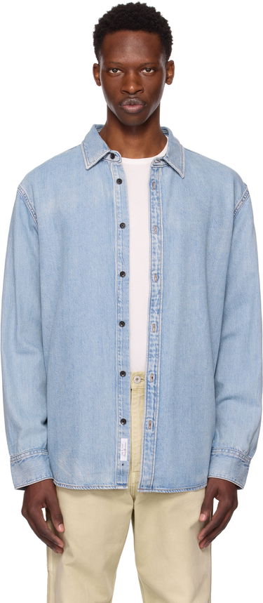 Риза rag & bone Rag & Bone Finch Denim Shirt Синьо | MED25PA016FWSU, 0