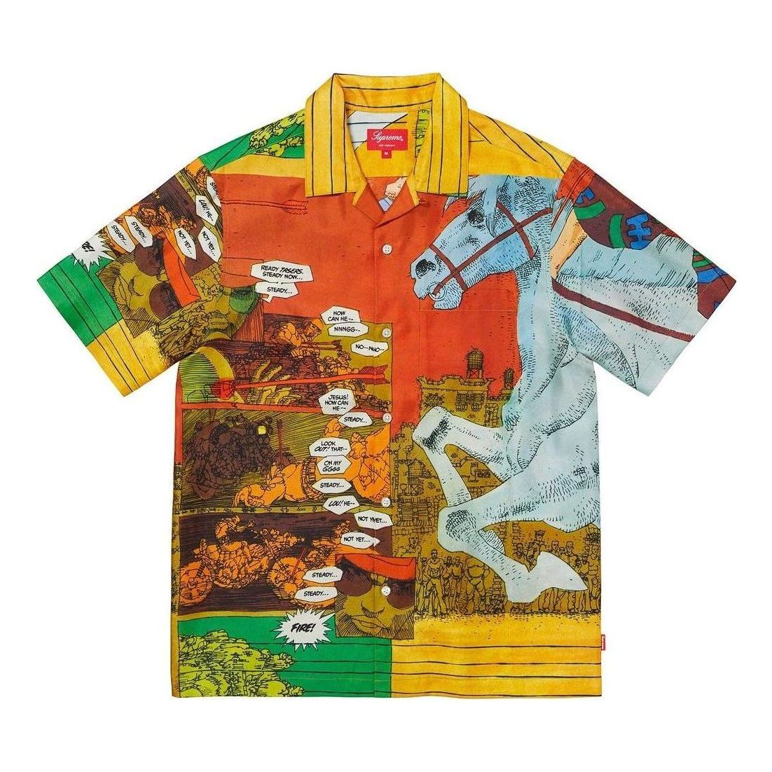 Риза Supreme Ronin Short Sleeve Silk Shirt Многоцветен | SUP-SS23-023, 0
