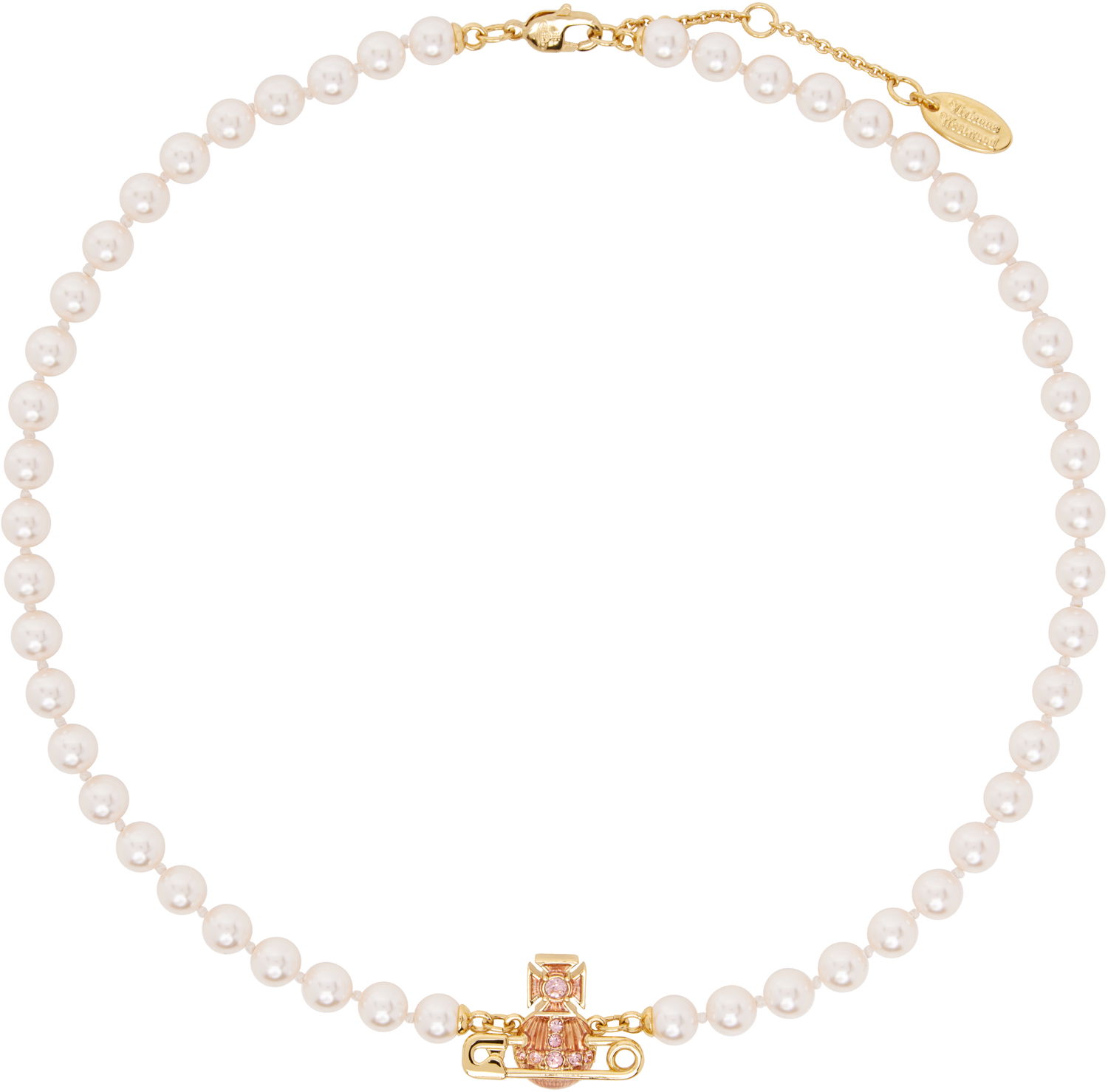 Колие Vivienne Westwood Vivienne Westwood Kitty Pearl Necklace Бяло | 6301011O-02R859-, 0