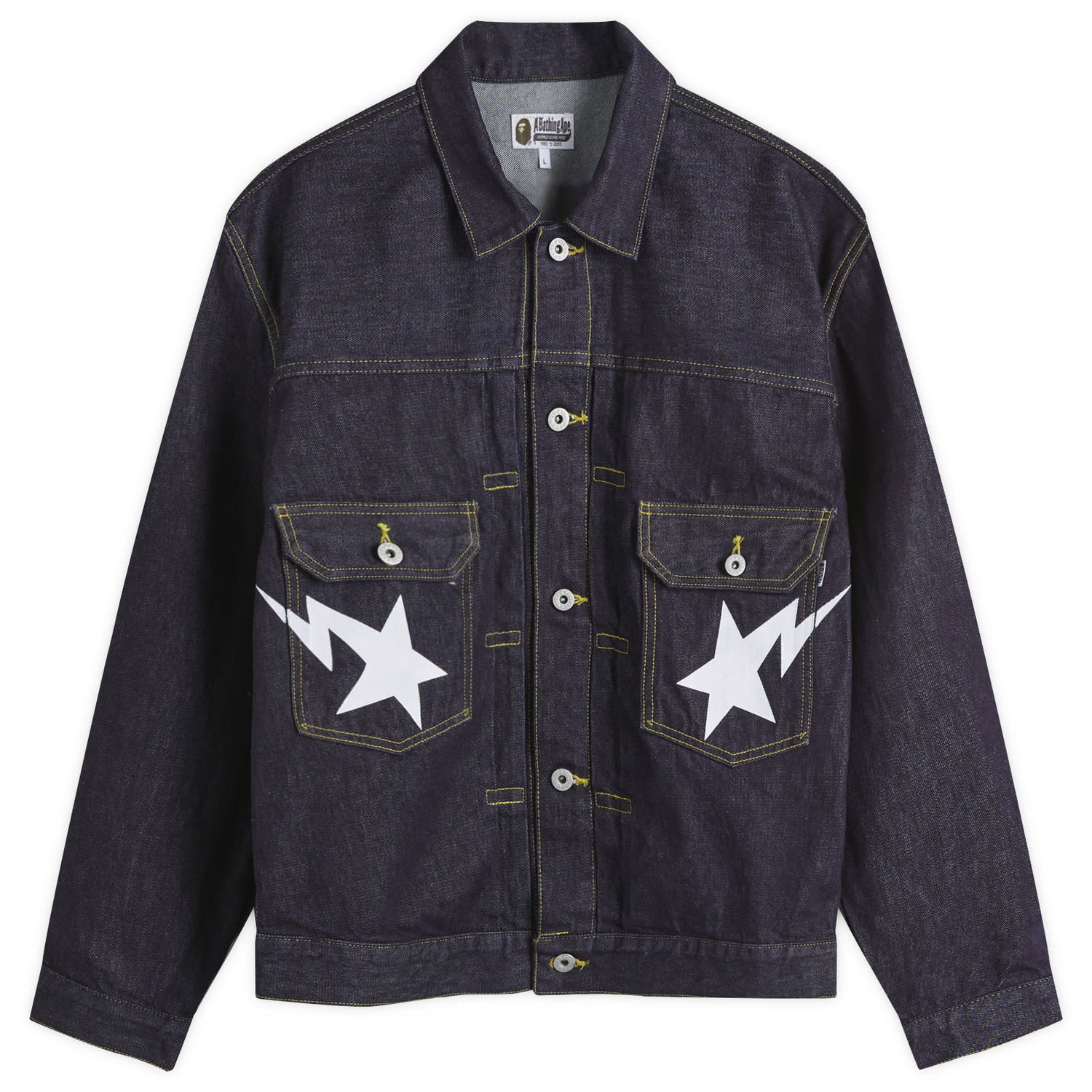 Яке BAPE A Bathing Ape Sta Denim Type-02 Jacket Черно | 001LJK301002M-IND, 0