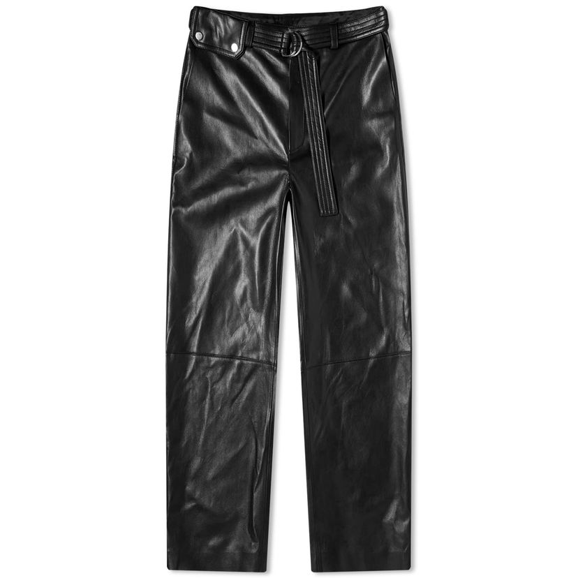 Панталони Nanushka Sanna Leather Look Trousers Черно | NW24RSPA02299