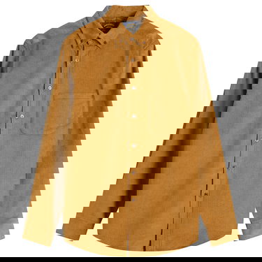 Риза Portuguese Flannel Lobo Button Down Corduroy Shirt, Size Small Кафяво | AW25051-PIR, 0