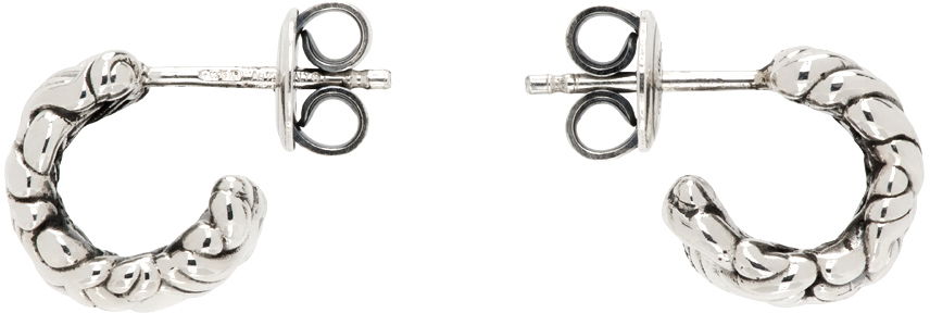 Обеци Bottega Veneta Intreccio Small Earrings Металик | 795574 V5070 8117, 0