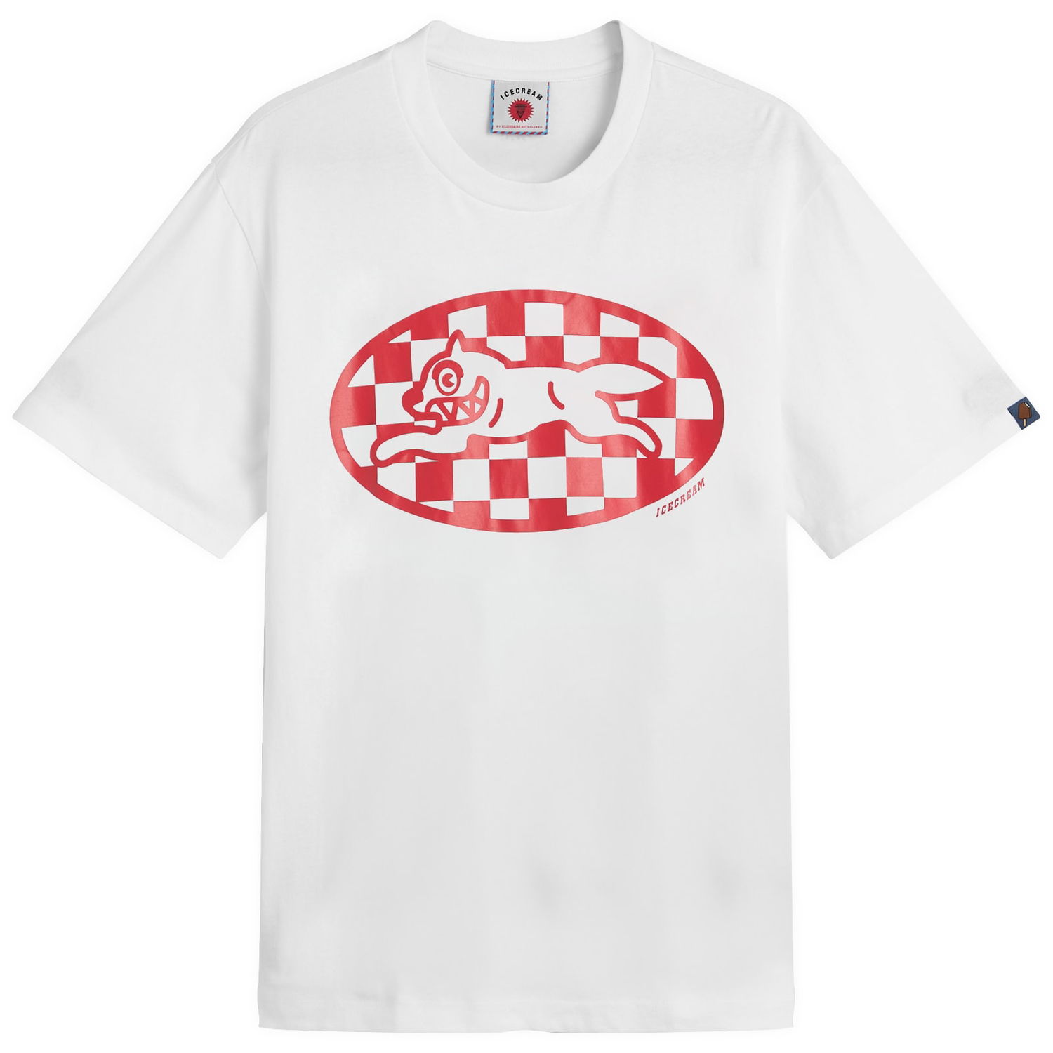 Тениска BBC IceCream Checker Running Dog Graphic Tee, Size Large Бяло | IC25379-WHT, 1