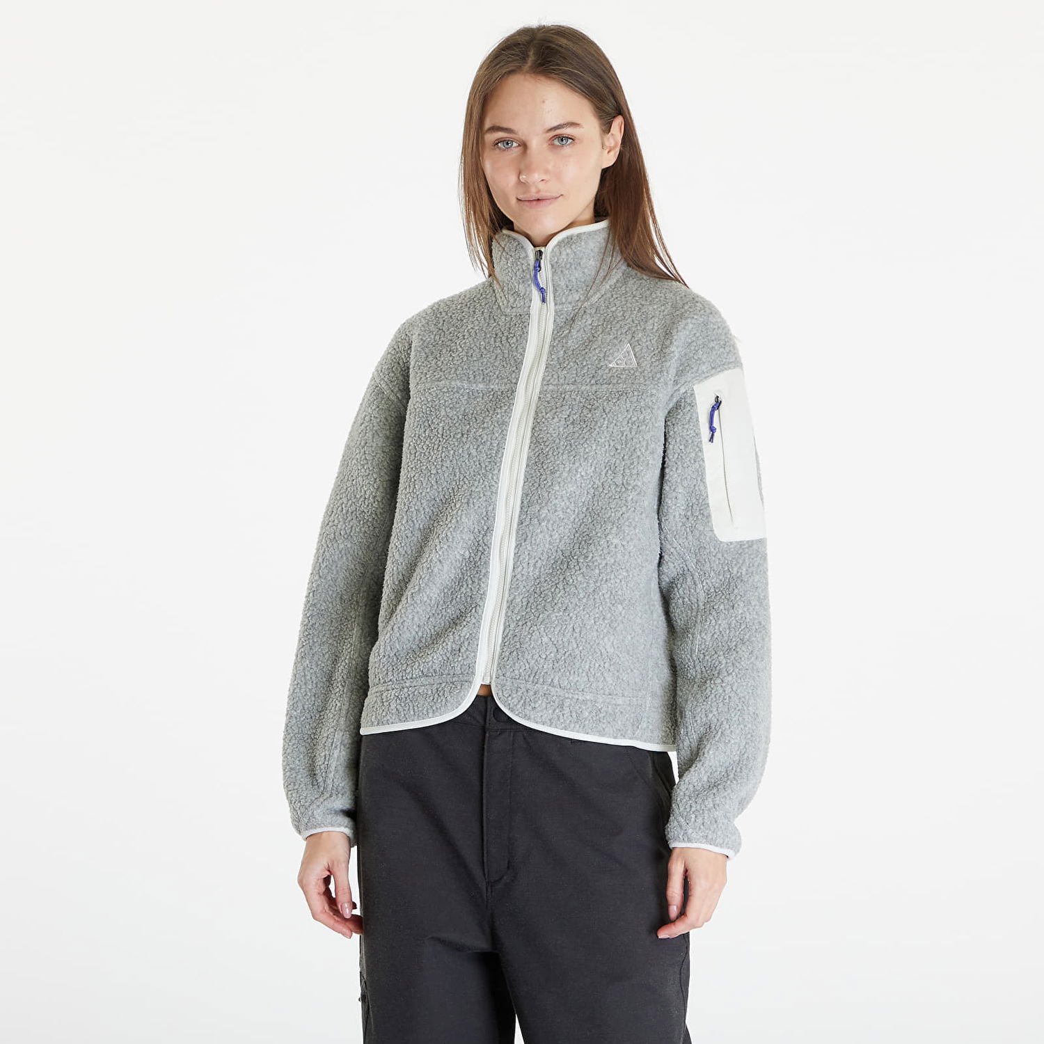 Яке Nike ACG "Arctic Wolf" Polartec Oversized Fleece Full-Zip Jacket Sea Glass/ Sea Glass/ Summit White Сиво | FB8006-020, 0