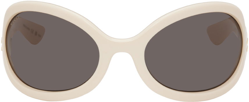 Слънчеви очила Gucci Oversized Oval Бяло | GG1381S, 0
