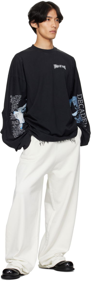 Спортни панталони VETEMENTS Vetements Cradle Of Filth Logo Sweatpants Бяло | UCF76SP100I, 3
