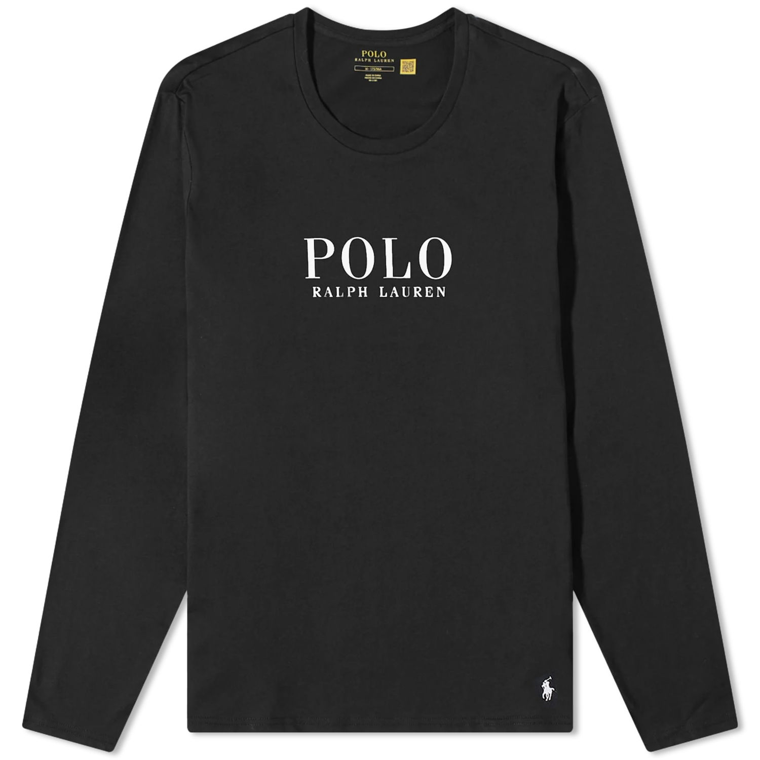 Тениска Polo by Ralph Lauren Long Sleeve Logo Lounge Tee Черно | 714899614004, 0