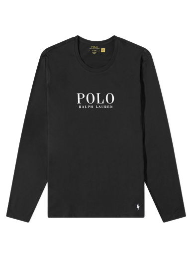 Тениска Polo by Ralph Lauren Long Sleeve Logo Lounge Tee Черно | 714899614004