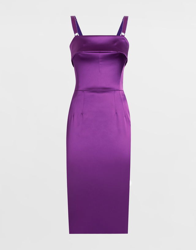 Dolce & Gabbana Fitted Satin Dress