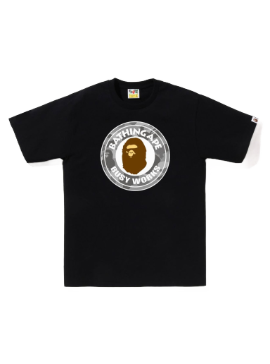 Тениска BAPE Honeycomb Camo Busy Works Tee Черно | 1J30-110-040