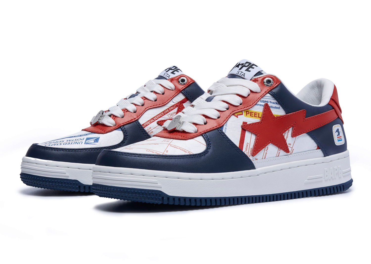 Кецове и обувки BAPE Bape Sta "USPS" Тъмно синьо | 001FWI221902-NVY, 0