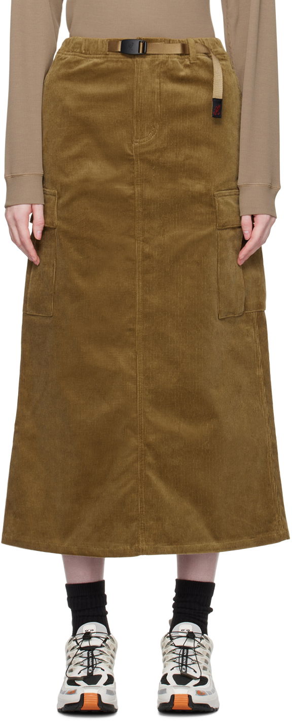 Пола GRAMICCI Corduroy Cargo Maxi Skirt Кафяво | G3FW-SK008