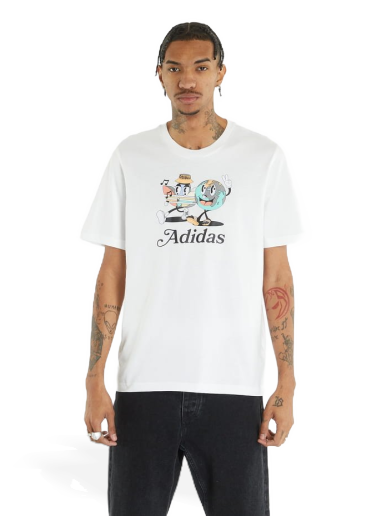 Тениска adidas Originals Graphic Tee Бяло | IT8185