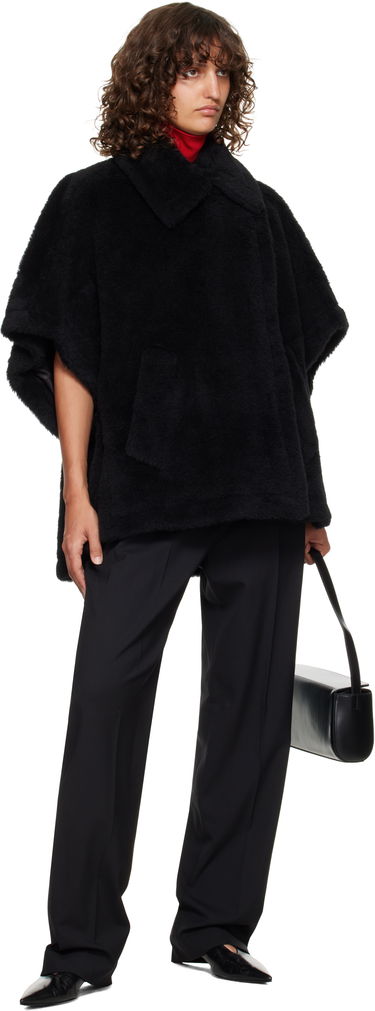 Палта Max Mara Max Mara Tebe1 Faux Fur Cape Черно | 2524736122600, 3