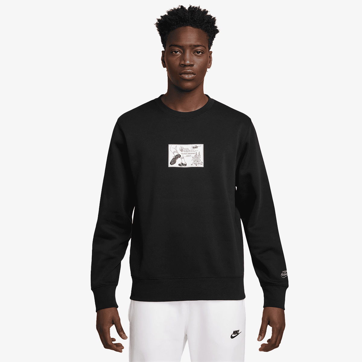 Суитчър Nike Reissue Club Fleece Crewneck Sweatshirt Черно | HV1244-010, 0