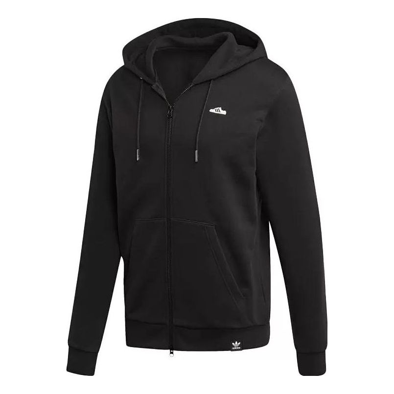 Суитчър adidas Originals Originals Mini Embroidered Full-Zip Hoodie Черно | FK9980