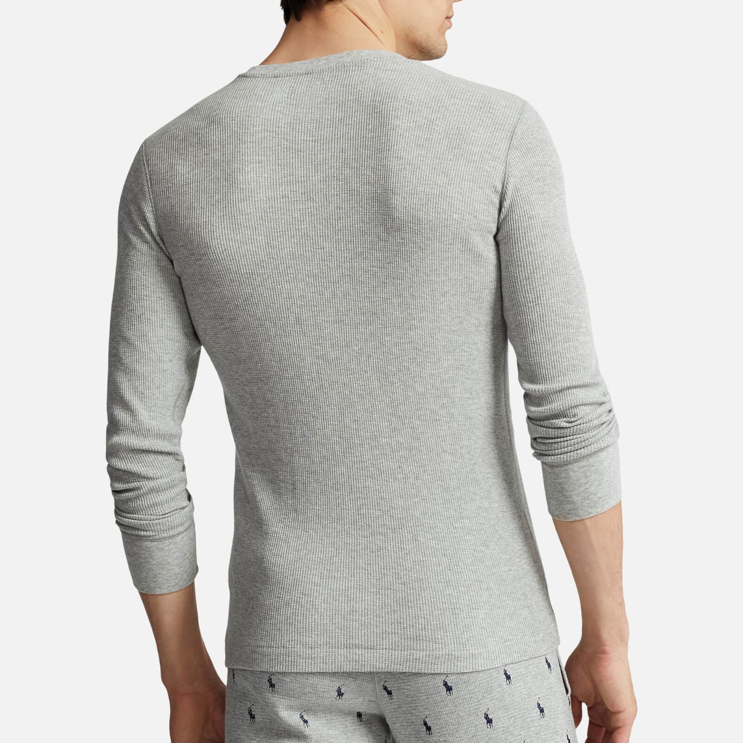 Пуловер Polo by Ralph Lauren Polo Ralph Lauren Nachthemd aus Waffelpiqué - Andover Heather - Сиво | 714899615003, 1